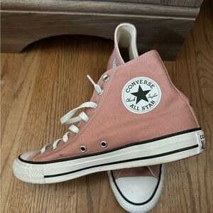 Rose colored Converse - worn once.